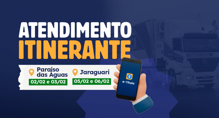 Imagem de compartilhamento para o artigo Carreta da Justiça e TRE levam serviços jurídicos e eleitorais a Paraíso das Águas da MS Todo dia